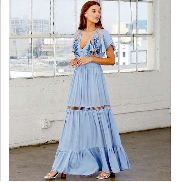 Cleobella Dresses & Skirts - Cleobella Embroidered Maxi Dress